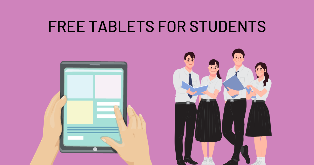 free tablets for students