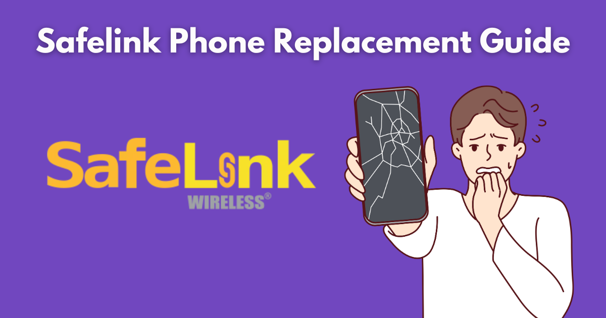 A man with a Safelink phone nervously worries if he can get his phone replaced